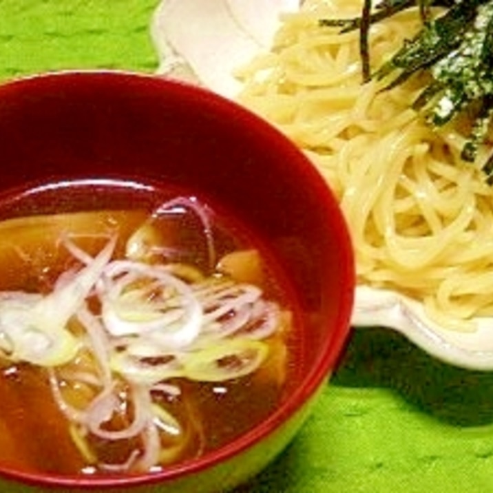 豚カツ肉でつけ麺☆竹・肉入り